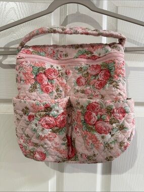 Floral Quilted Pink Bag For Walker